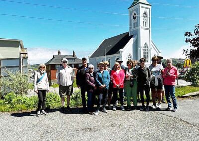 group in front of church