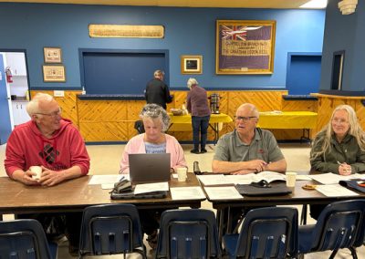 4 people sitting at meeting table