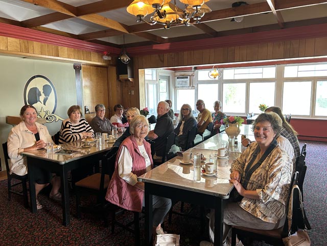 Group around a breakfast table