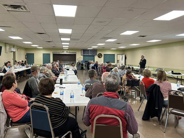 Large room full of people